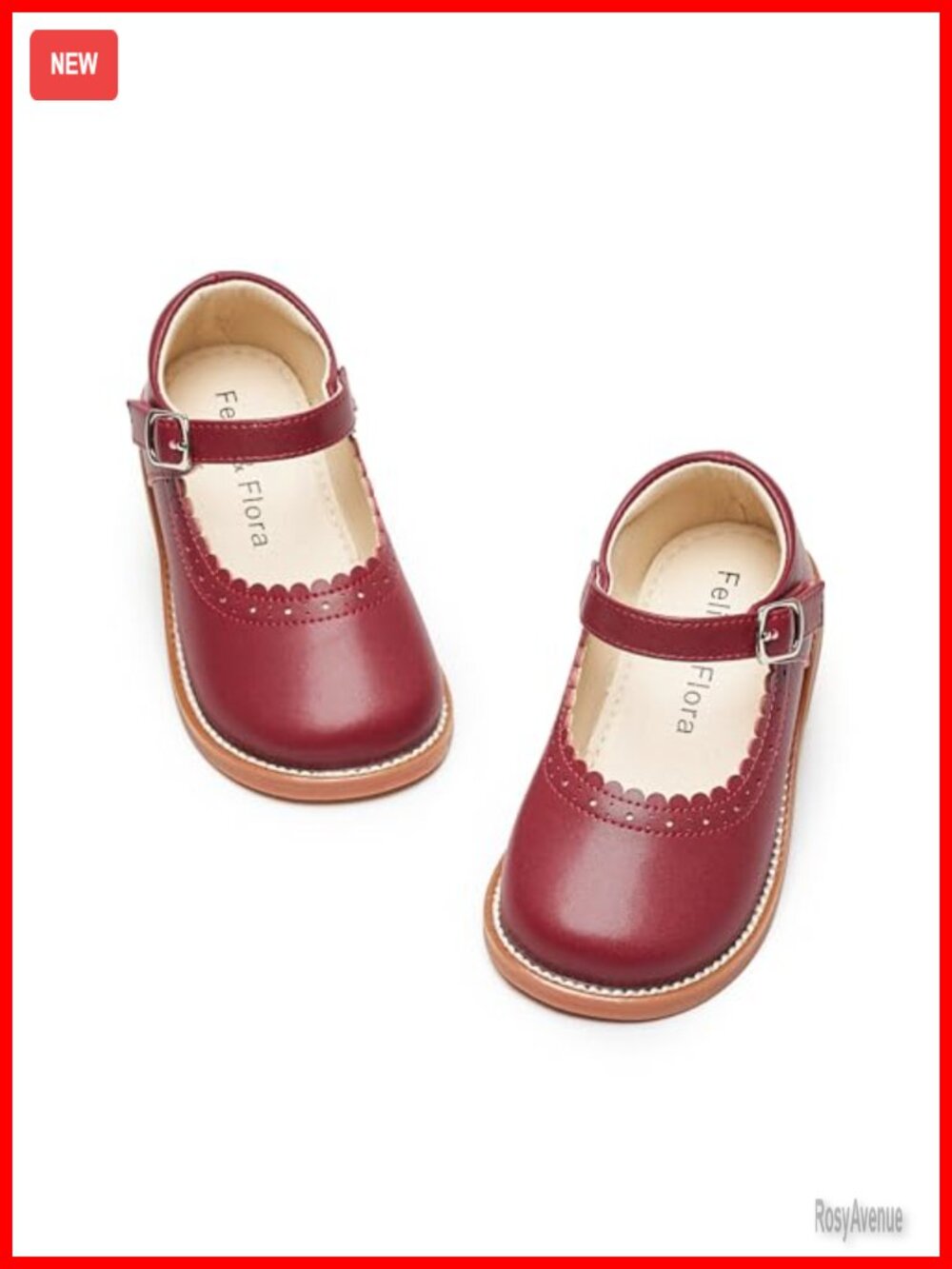 Toddler Little Girl Mary Jane Dress Shoes Faux Leather Ballet Flats